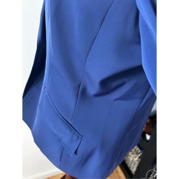 Kasper navy blue tailored blazer jacket size 6 - Picture 3 of 6